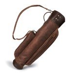Vintage Leather Golf Bag with Shoulder Strap