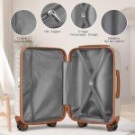 Melalenia 7-Piece Hard Shell Luggage Set