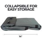 Deluxe Izzo Golf Travel Bag - Grey/Lime Case