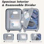 Light Purple 20-Inch Expandable Carry-On Luggage