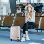 Light Purple 20-Inch Expandable Carry-On Luggage