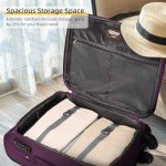 LARVENDER Expandable 3-Piece Softside Luggage Set