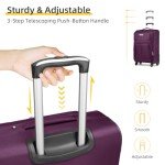 LARVENDER Expandable 3-Piece Softside Luggage Set