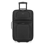 U.S. Traveler 20" Lightweight Rolling Carry On Black