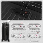 LARVENDER 7-Piece Expandable Hardside Luggage Set