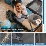 LARVENDER 7-Piece Expandable Hardside Luggage Set