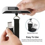 Digital Luggage Scale with Backlit Display - 110LB