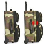 U.S. Traveler 20" Camouflage Rolling Carry-On Suitcase