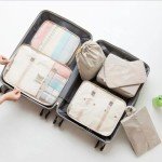 7-Piece Lightweight Packing Cubes Set with Toiletries Bag