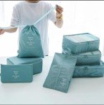 7-Piece Lightweight Packing Cubes with Toiletries Bag