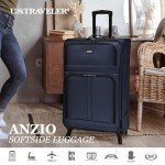U.S. Traveler Anzio Teal Expandable Spinner Luggage