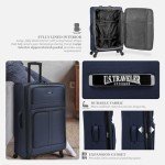 U.S. Traveler Anzio Teal Expandable Spinner Luggage
