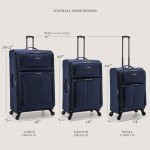 U.S. Traveler Anzio Teal Expandable Spinner Luggage