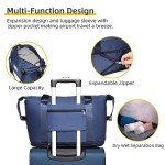 Navy Blue 5-Piece Expandable Softside Luggage Set