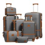 Joyway 7-Piece Hardside Luggage Set with Spinner Wheels