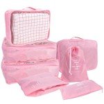 JANKOW 7-Piece Packing Cubes Set - Pink