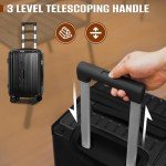 Romswi 3-Piece Lightweight Carry-On Luggage Set