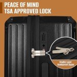 Romswi 3-Piece Lightweight Carry-On Luggage Set