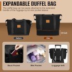 Romswi 3-Piece Lightweight Carry-On Luggage Set