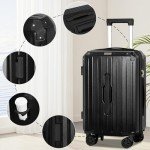 Romswi 3-Piece Lightweight Carry-On Luggage Set