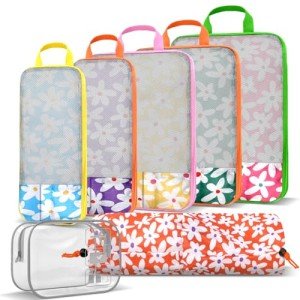 Boho Rainbow Packing Cubes - 7 Piece Set