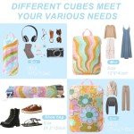 Boho Rainbow Packing Cubes - 7 Piece Set