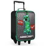 Minecraft Kids Rolling Suitcase - Creeper Design