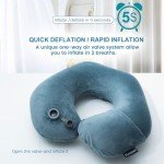Keemall Washable Inflatable Travel Neck Pillow
