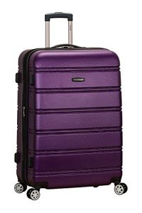 Rockland Melbourne 28" Purple Expandable Spinner Luggage