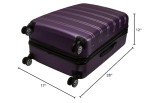 Rockland Melbourne 28" Purple Expandable Spinner Luggage