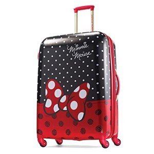 Minnie Mouse Red Bow 28-Inch Hardside Luggage