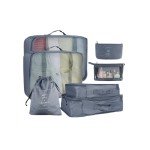 7-Piece Travel Packing Organizer Set (Grey)