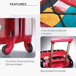 Minnie Mouse Red Bow 28-Inch Hardside Luggage
