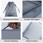 7-Piece Travel Packing Organizer Set (Grey)