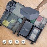 7-Piece Travel Packing Organizer Set (Grey)