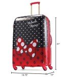 Minnie Mouse Red Bow 28-Inch Hardside Luggage