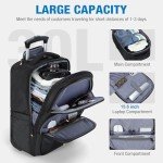 Ponhog 15.6" Rolling Laptop Backpack - Black