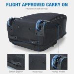 Ponhog 15.6" Rolling Laptop Backpack - Black