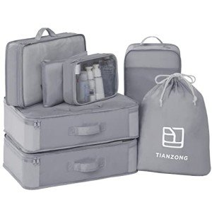 TianZong 7-Piece Packing Cubes & Travel Bags