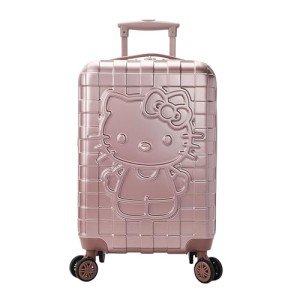 Hello Kitty 20" Pink Plaid Carry-On Luggage