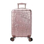 Hello Kitty 20" Pink Plaid Carry-On Luggage