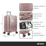 Hello Kitty 20" Pink Plaid Carry-On Luggage