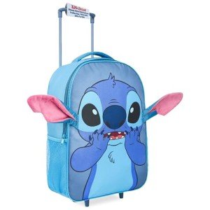 Disney Stitch Kids Foldable Wheeled Suitcase - 17