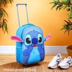 Disney Stitch Kids Foldable Wheeled Suitcase - 17