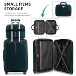 7-Piece Luggage Set with Duffel Bag - Dark Green