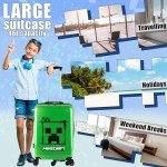 Minecraft Creeper Hard Shell Rolling Suitcase