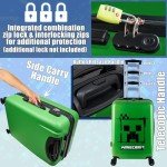 Minecraft Creeper Hard Shell Rolling Suitcase
