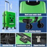 Minecraft Creeper Hard Shell Rolling Suitcase