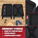 FUL Marvel Deadpool 22.5" Rolling Carry-On Suitcase