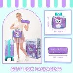 Cute Cat Kids' 5-Piece Luggage Set